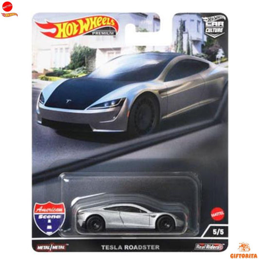 Hot Wheels Premium Single 1 – ROADSTER AMERICAN SCENE – Tesla – 5/5 – Silver