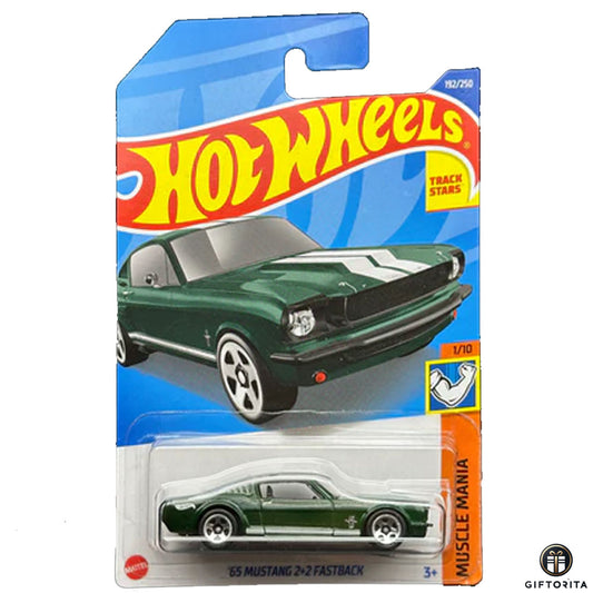 Hot Wheels Regular - 65 Mustang 2+2 Fastback - 1/10 & 192/250 - Green