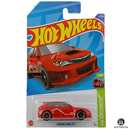 Hot Wheels Regular - Subaru WRX STI - 4/5 & 67/250 -  Red