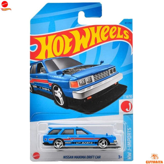 Hot Wheels Regular Nissan 2 – Nissan Maxima Drift Car – 4/10 & 47/250 – Blue