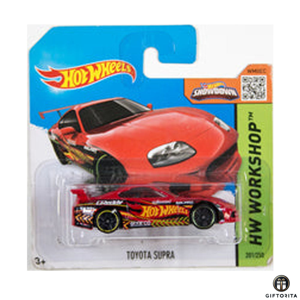 Hot Wheels Regular Short Card - Toyota Supra - 201/250 - Red