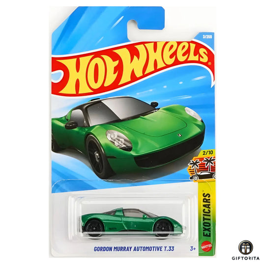 Hot Wheels Regular - Gordon Murray Automotive T.33 - 2/10 & 3/250 - Green