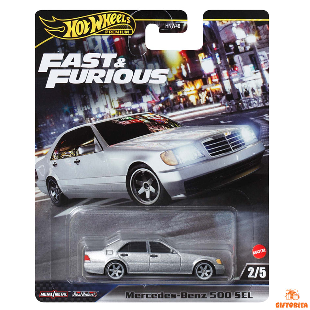 Pre-Order – Hot Wheels Premium – Fast & Furious – Mercedes-Benz 500 SEL