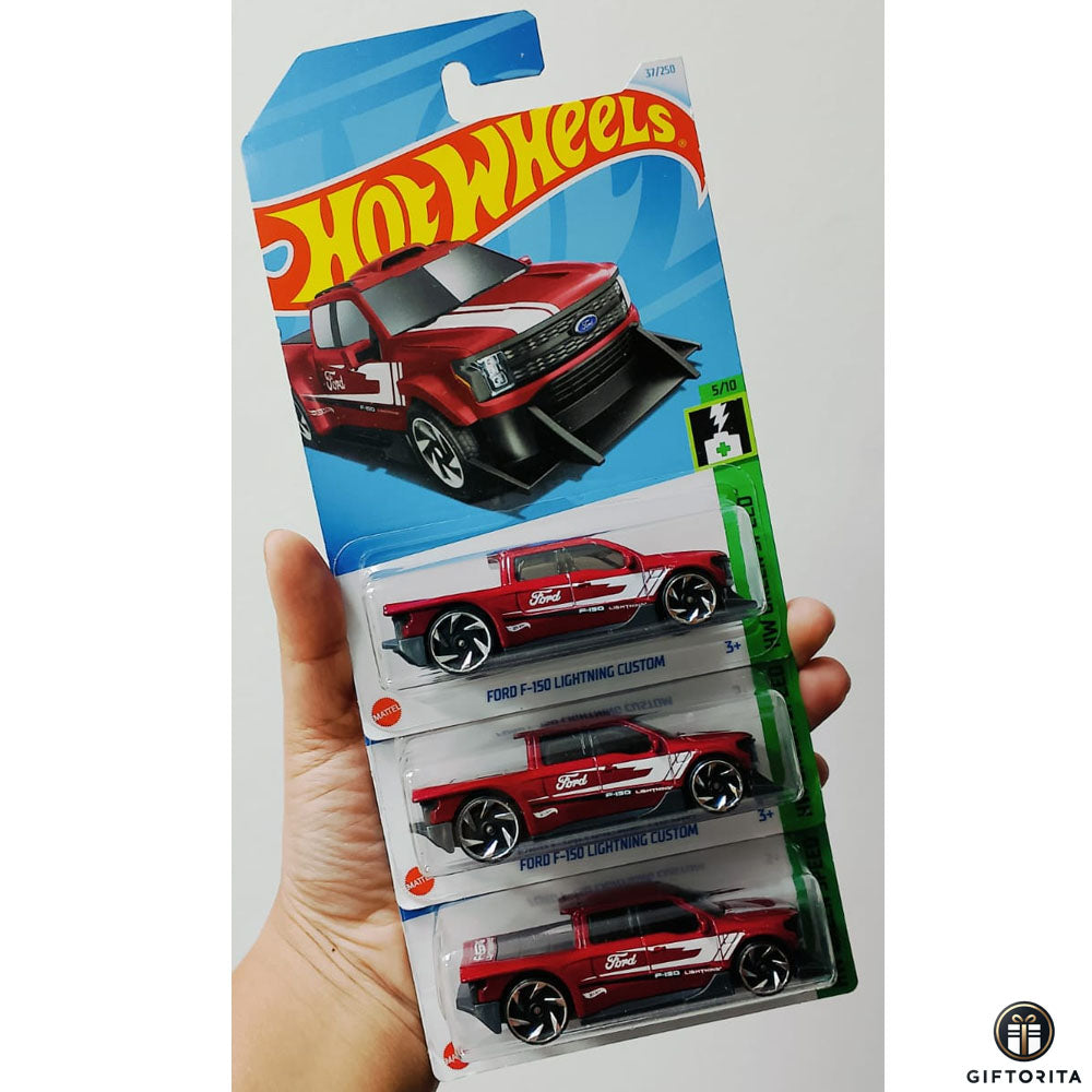 Hot Wheels Regular Set of 3 Car # 25 - Ford F-150 Lightning Custom