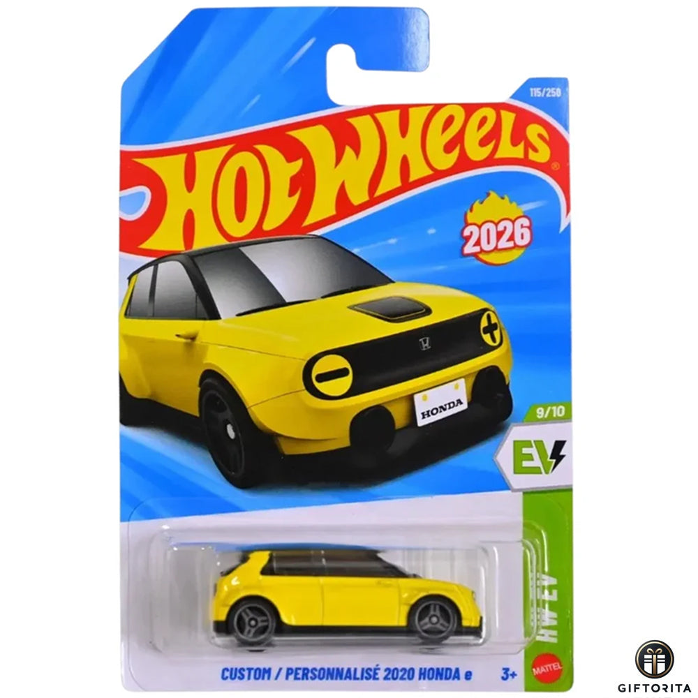 Hot wheels regular- CUSTOM/Personnalise 2020 HONDA -9/10&115/250-Yellow