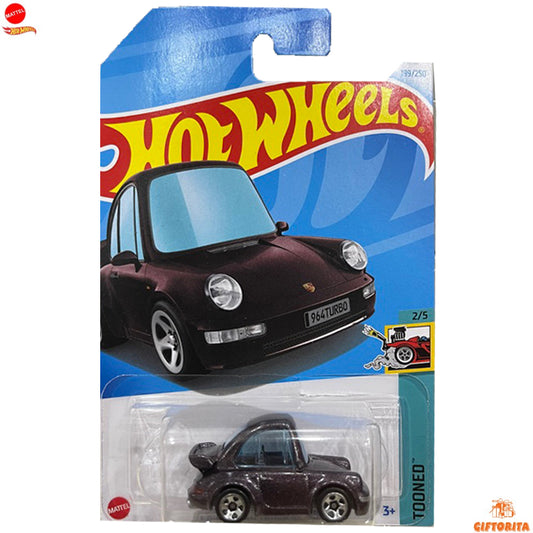 Hot Wheels Regular Porsche -  Porsche 911 Turbo 3.6 (964) Tooned First Edition 2023 - 5/5 & 234/250 – Black