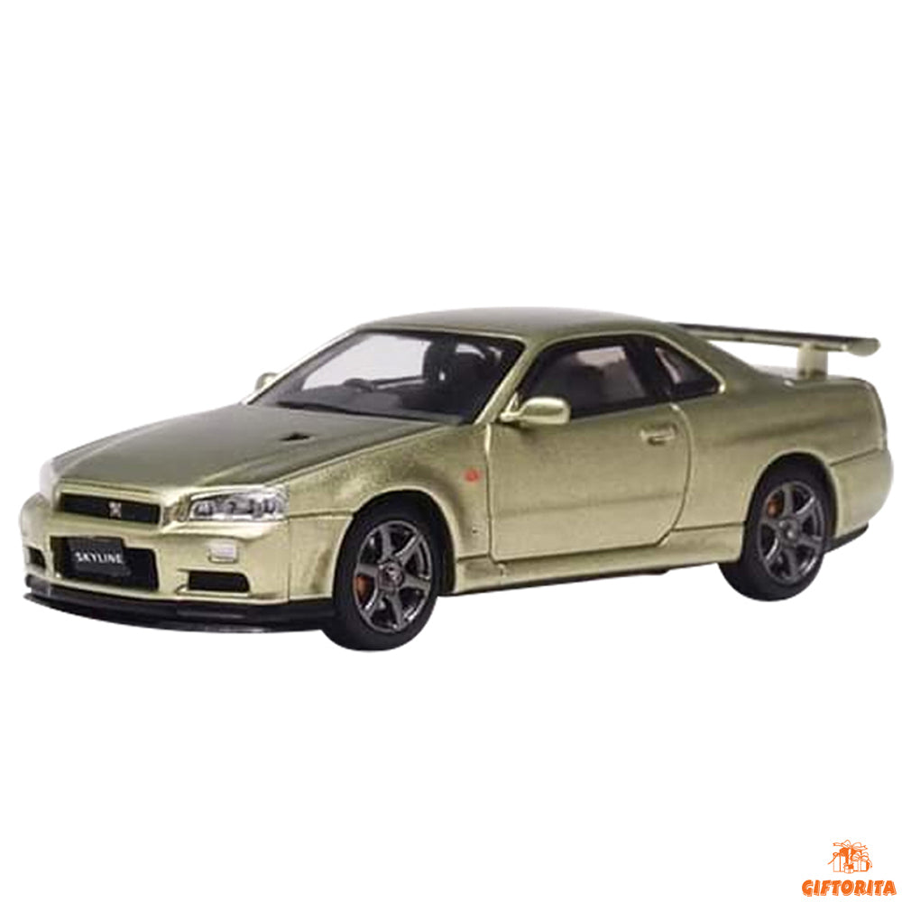 Stance Hunters 1:64 Die Cast (P00057) – Nissan Skyline GTR R34 V-Spec ll – Golden