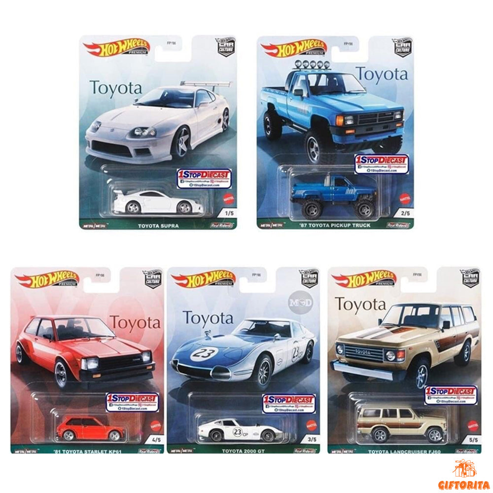 Hot Wheels Premium (P01183) – Car Culture – Toyota Set