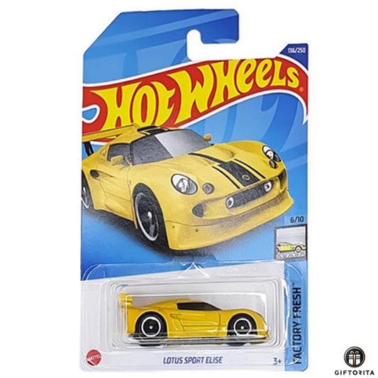 Hot Wheels Regular Lotus  - Lotus Sport Elise - 6/10 & 136/250 - Yellow