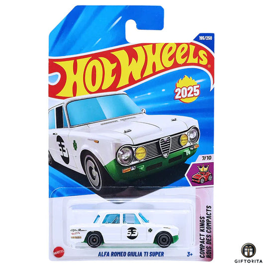 Hot Wheels Regular - Alfa Rpmeo Giulia TI Super - 7/10 & 195/250 - White