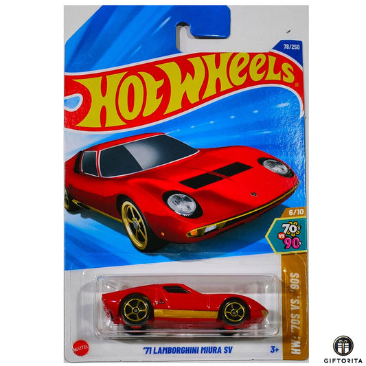 Hot Wheels Regular - 71 Lamborghini Miura SV - 6/10 & 78/250