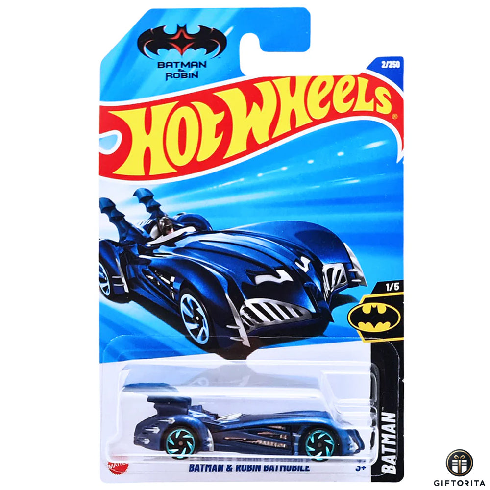 Hot Wheels Regular - Batman & Robin Batmobile - 1/5 & 2/250 - Blue