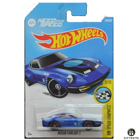 Hot Wheels Regular Nissan - Nissan Fairlady Z - 9/10 - 184/250 - Blue