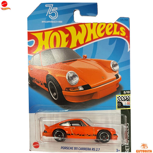 Hot Wheels Regular Porsche -  Porsche 911 Carrera RS 2.7 -  8/10  & 125/250 – Orange