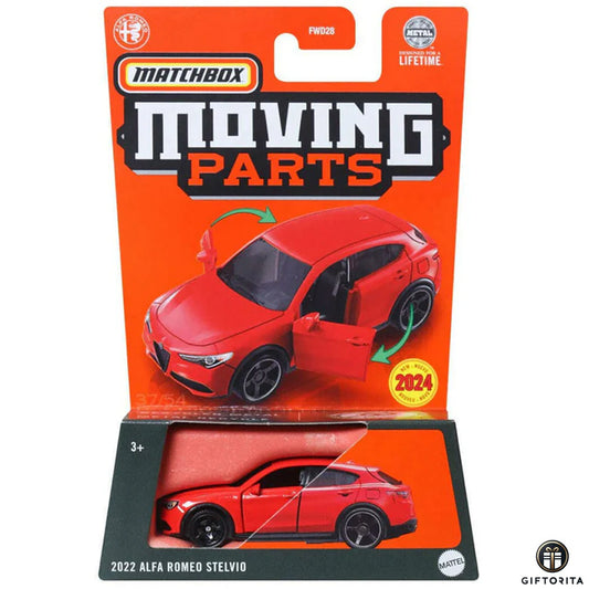 Matchbox Moving Parts P00118 – 2022 Alfa Romeo Stelvio – 37/54 – Red