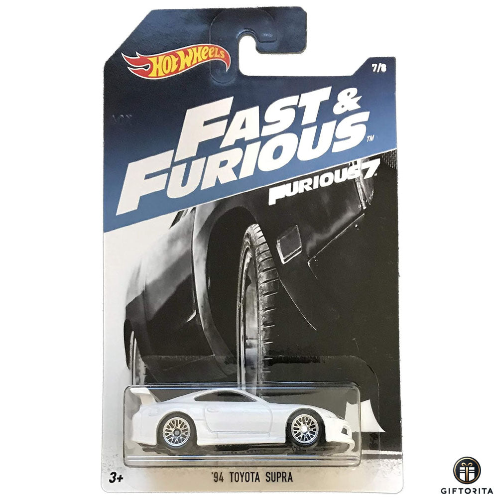 Hot Wheels Regular - 94 Toyota Supra # Fast & Furious - 7/8 - White