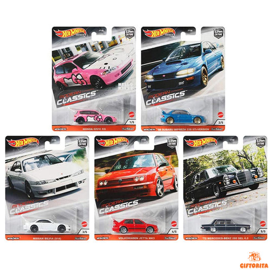 Hot Wheels Premium (P01185) – Car Culture – Modern Classic ( Set Of 5 Car) – Multicolo