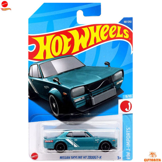 Hot Wheels Regular Nissan 1 – NISSAN SKYLINE HT 2000GT-X – 9/10 & 187/250 – Green