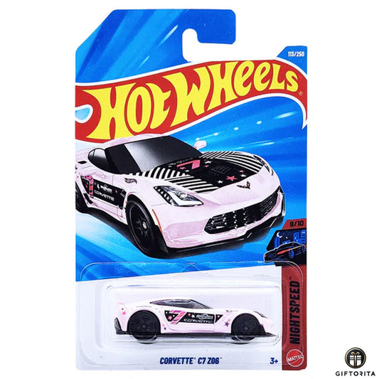 Hot Wheels Regular - Corvette C7 Z06 - 9/10 & 113/250 - Pink