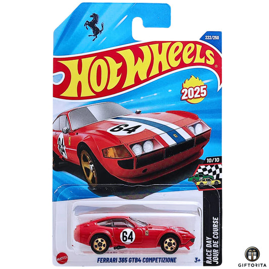 Hot Wheels Regular - Ferrari 365 GTB4 Competizione - 10/10 & 222/250 - Red (P01698)