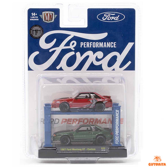 M2 Machines 1:64 Die Cast (P00074) – Ford Performance – 1987 Ford Mustang GT-Custom