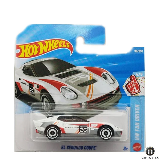 Hot Wheels Regular Short Card – EL Segundo Coupe - 4/5 & 96/250 - White