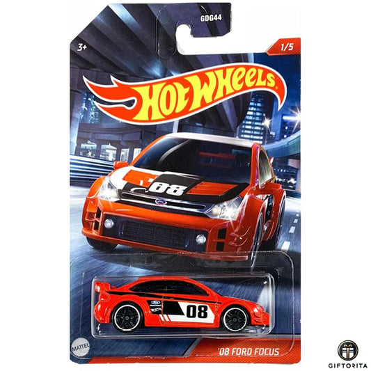 Hot Wheels Regular Ford  2 – 08 Ford Focus – 1/5 - Red