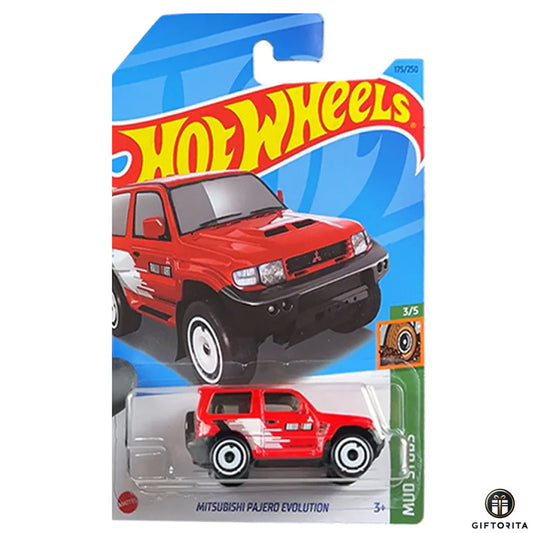 Hot wheels Regular – Mitsubishi Pajero Evolution – 3/5 & 175 / 250 – Red