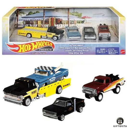 Hot Wheels 4 Pack Diorama Set P00014 – Horizon Hauler Pickup Set