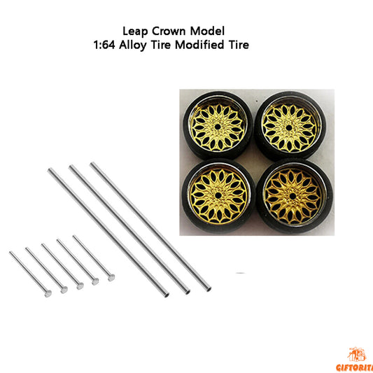 DIE CAST ACCESSORIES (P01158) – Leap Crown Model – 1:64 Alloy Tire Modified Tire