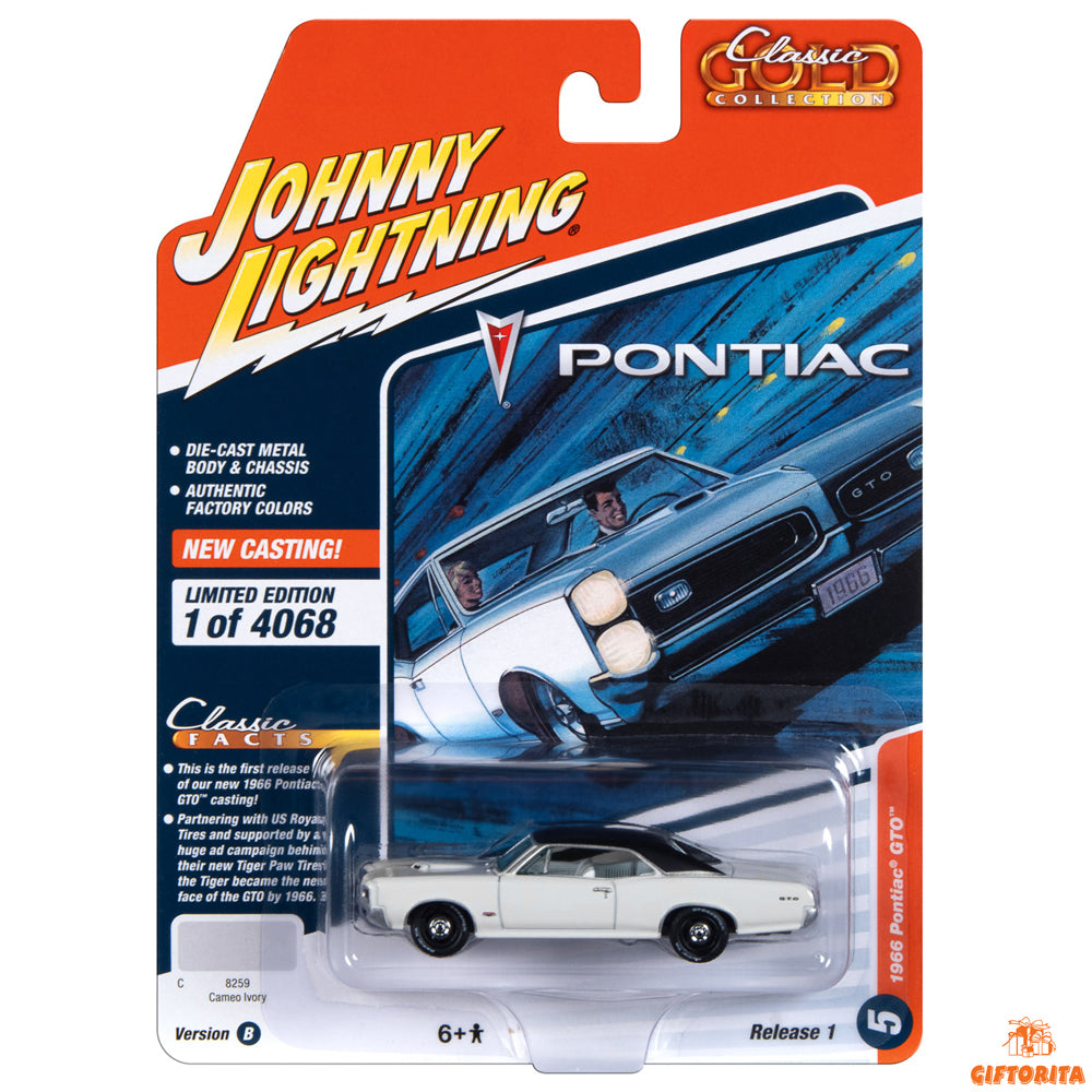 Johnny Lightning 1:64 Die Cast  – 1966 Pontiac GTO – Limited Edition 1 of 4068