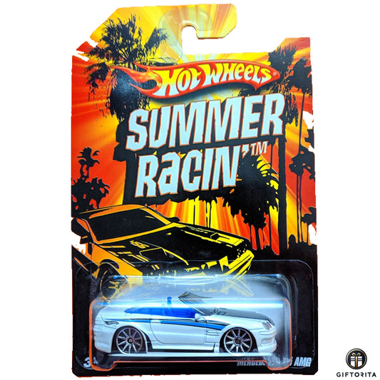 Hot Wheels Regular Mercedes –  Summer Racin # Mercedes SL 55 AMG - White