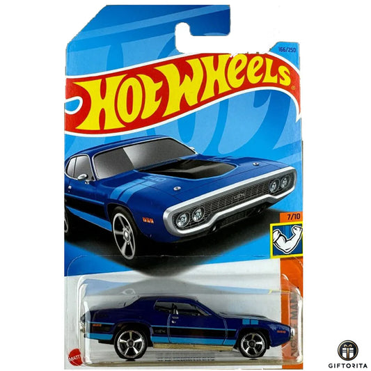Hot Wheels Regular - 71 Plymouth GTX - 7/10 & 166/250 - Blue