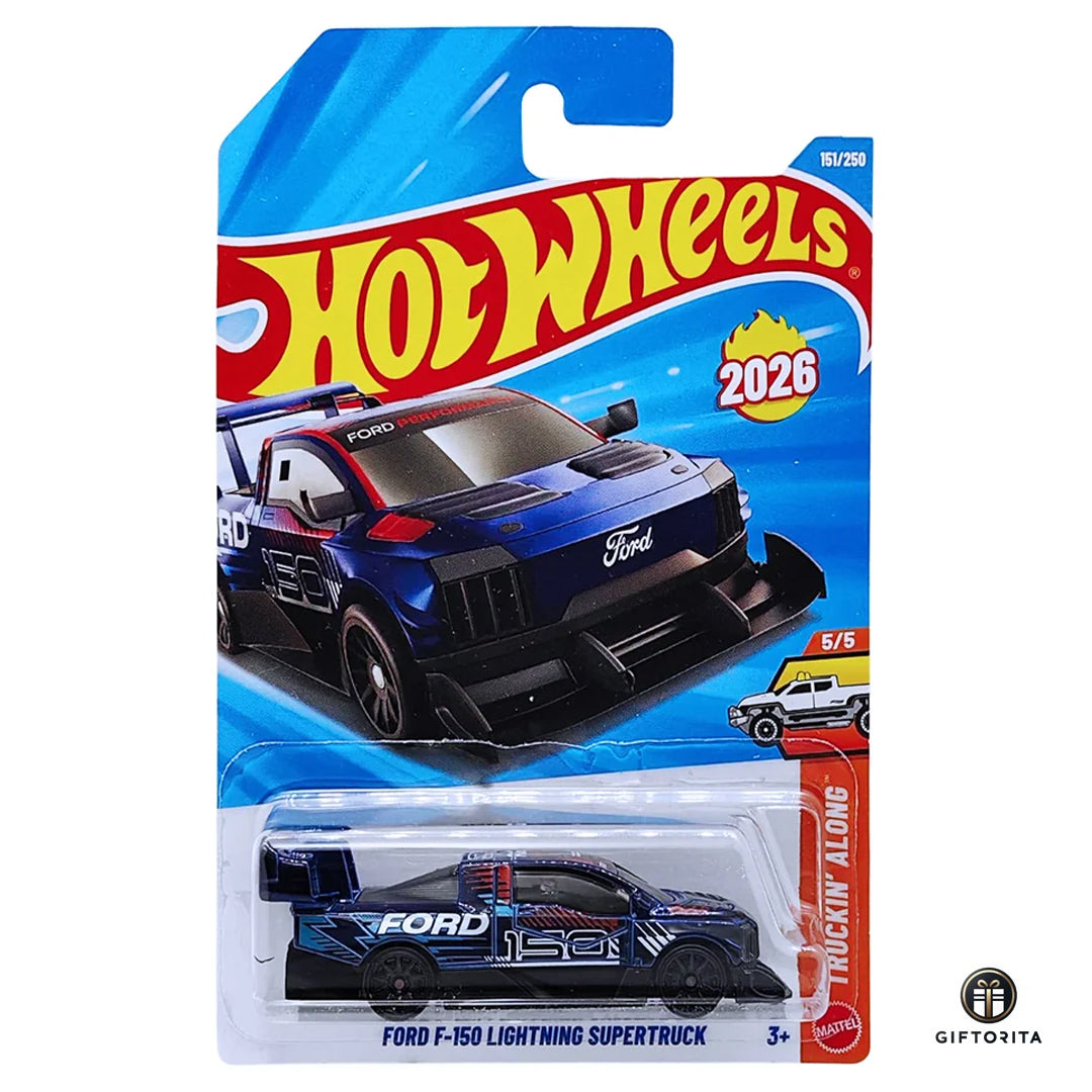 Hot Wheels Regular - Ford F-150 Lightning Supertruck - 5/5 & 151/250 - Blue