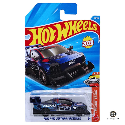 Hot Wheels Regular - Ford F-150 Lightning Supertruck - 5/5 & 151/250 - Blue