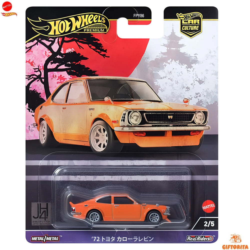 Hot Wheels Premium Single – 72 Toyota Corolla Levin – 2/5 – Orange