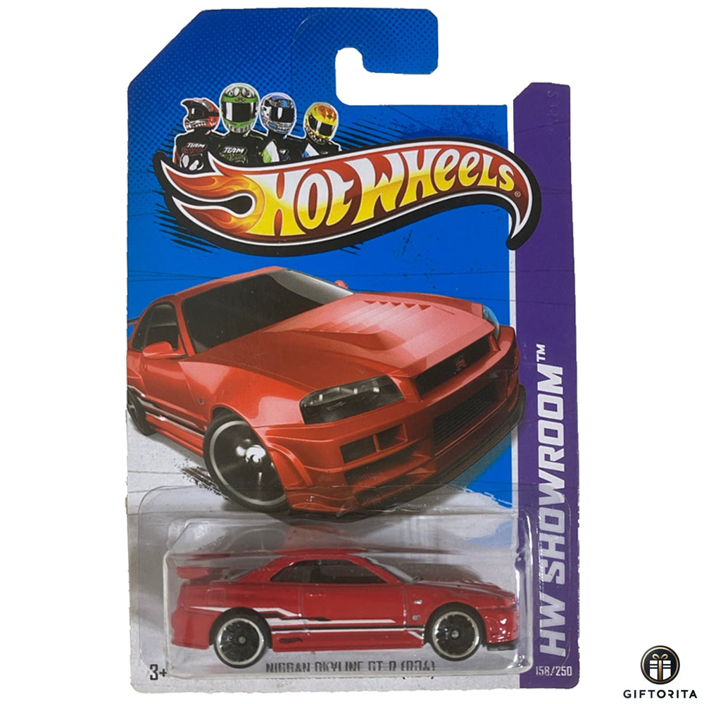 Hot Wheels Regular Nissan - Nissan Skyline GT-R (R34) - 158/250 - Red
