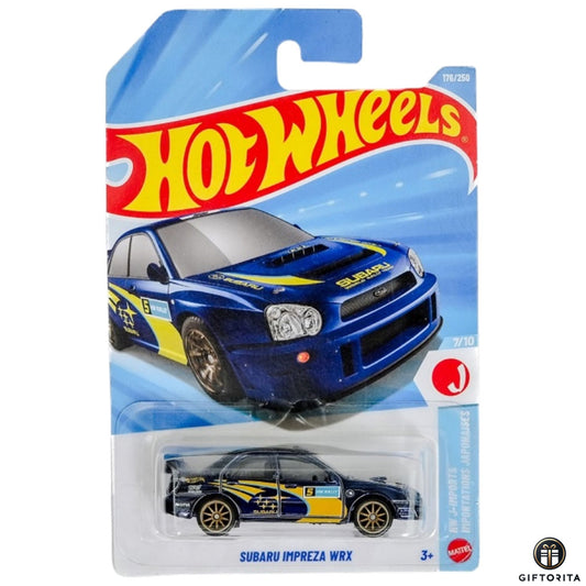 Hot Wheels Regular Subaru - Subaru Impreza WRX - 7/10 & 176/250 - Blue