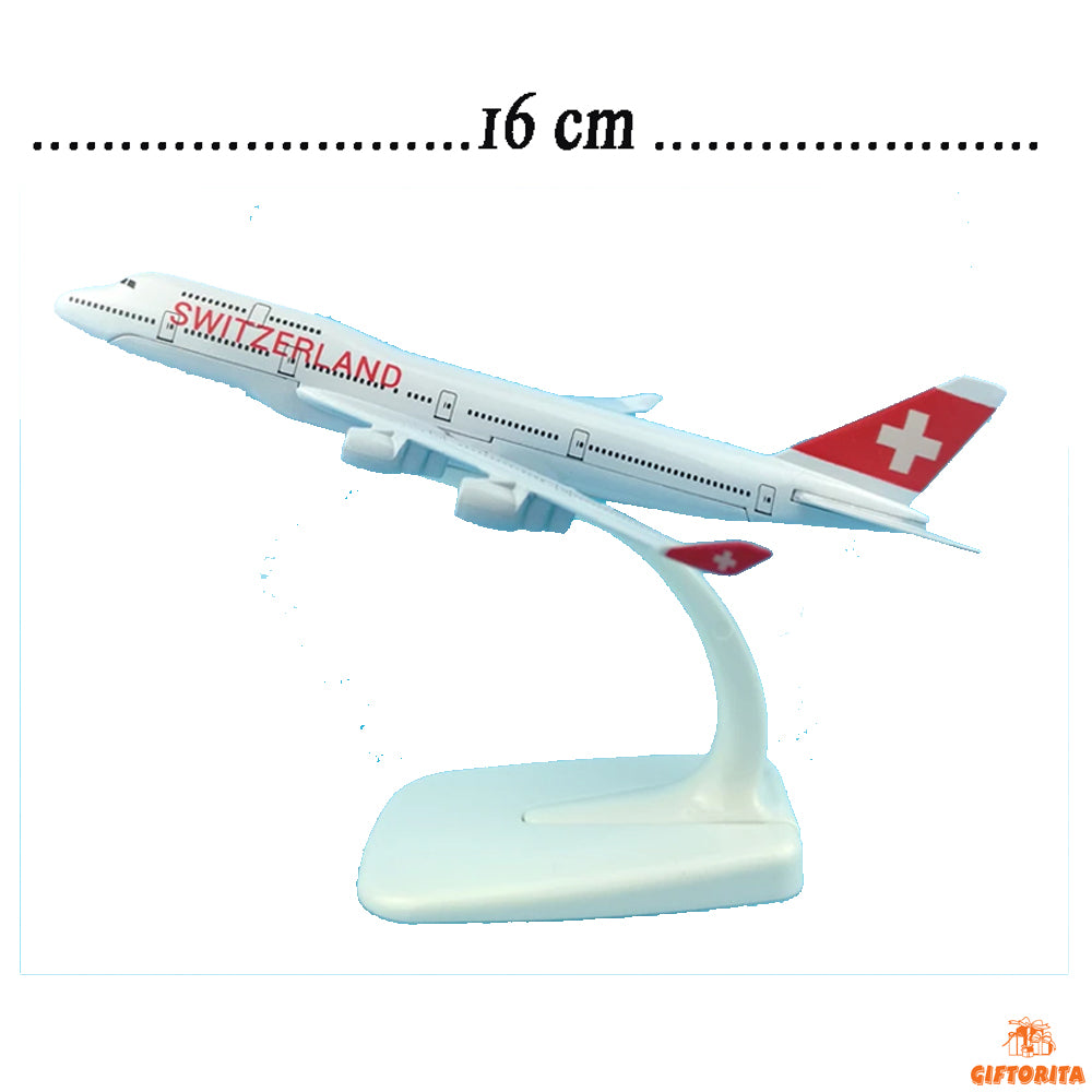 Plane (P01123) - Die Cast # B-16cm – SWITZERLAND