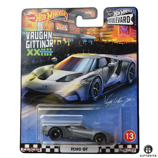 Hot Wheels Premium Single - Ford Gt - Boulevard # 13 - Gray