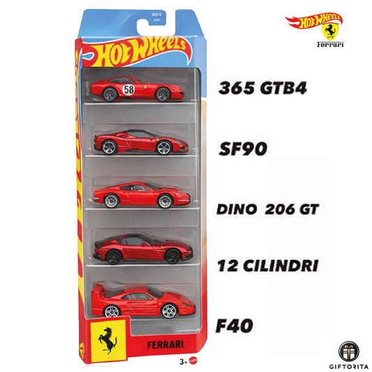 Pre-Order - 2026 Hot Wheels Ferrari 5-Pack