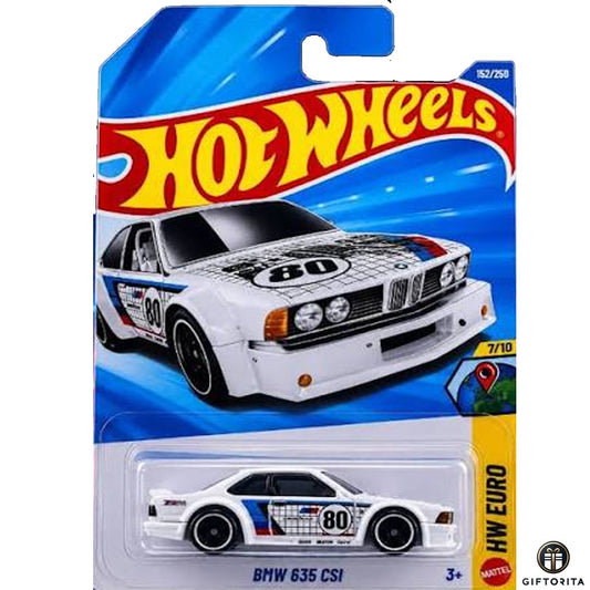 Hot wheels regular- BMW 635 CSi- 7/10&152/250-White