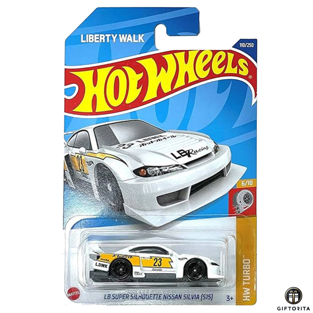 Hot Wheels Regular Nissan - LB Super Silhouette NIssan Silvia [S15] - 6/10 & 110/250 - White