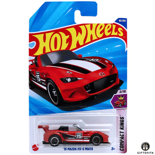 Hot Wheels Regular - 15 Mazda MX-5 Miata - 2/10 & 80/250