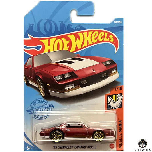 Hot Wheels Regular Camaro - 85 Chevrolet Camaro Iroc -Z - 1/10 & 191/250 - Maroon