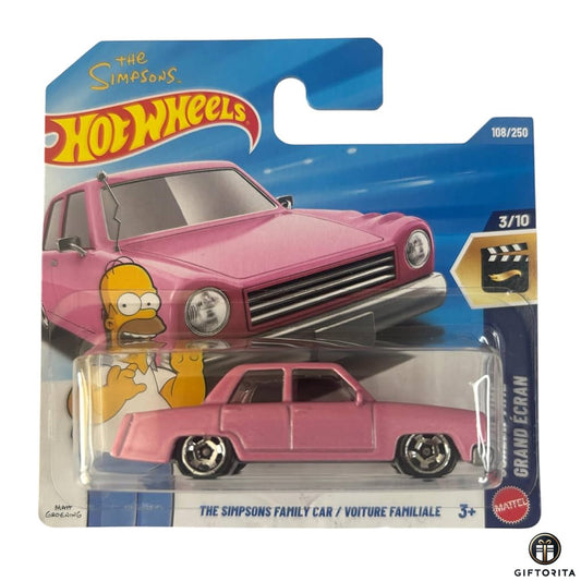Hot Wheels Regular Short Card –The SIMPSONS FAMILY CAR/VIOTURE FAMILIALE 3/10&108/250