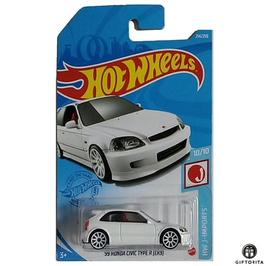 Hot Wheels Regular - 99 Honda Civic Type R [EK9] - 10/10 & 214/250 - White