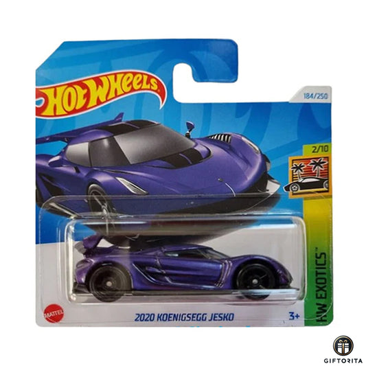 Hot Wheels Regular Short Card – 2020 Koenigsegg Jesko – 2/10 & 184/250