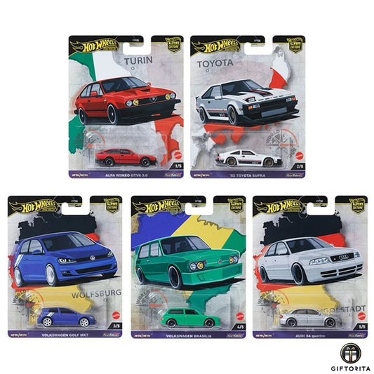 Hot Wheels 2024 Car Culture World Tour Case A (Set of 5 Cars) (P01649)