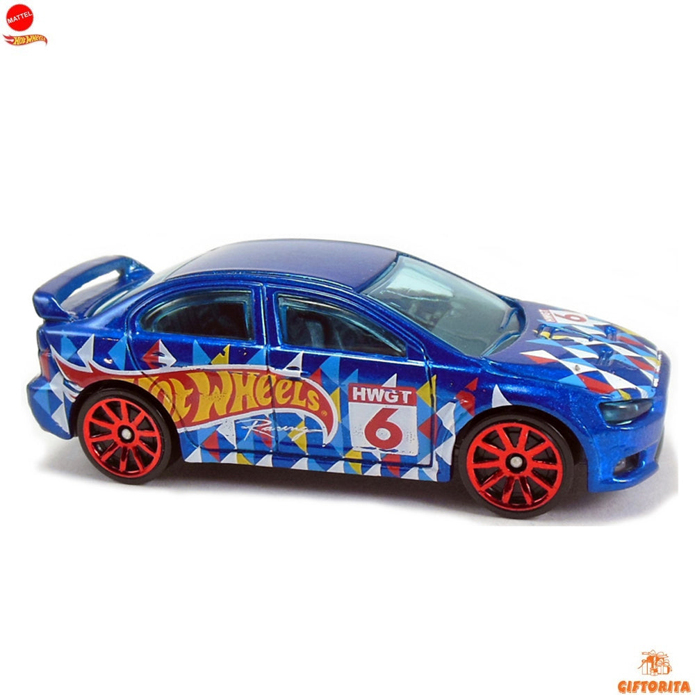 Hot Wheels Regular (LOOSE) P01211 – 2008 Lancer Evolution – 6/10 & 6/250 – Blue (CARD AVAILABLE)